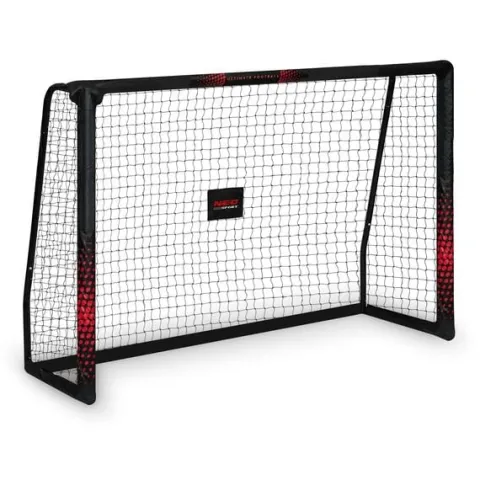 Bramka do piłki nożnej 180 x 120 x 60 cm NS-463 czarno-czerwona