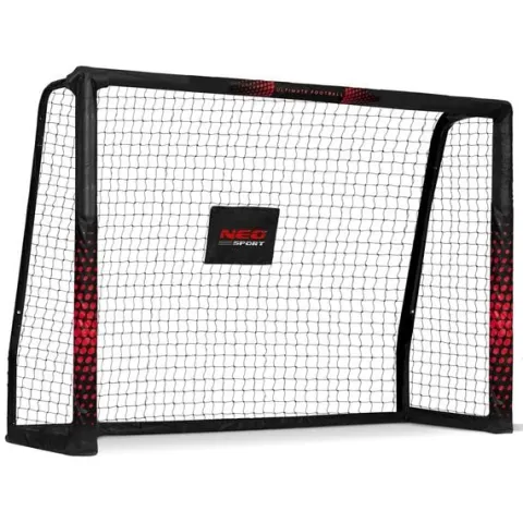 Bramka do piłki nożnej 180 x 120 x 60 cm NS-463 czarno-czerwona