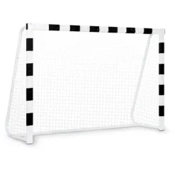 Bramka do piłki nożnej 300 x 200 x 120 cm NS-465 czarno-biała