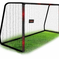 Bramka do piłki nożnej 300 x 200 x 120 cm NS-473 czarno-czerwona