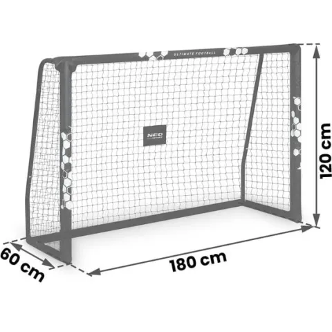 Bramka do piłki nożnej 180 x 120 x 60 cm NS-462 Hexagon
