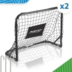 Bramka do piłki nożnej - zestaw 2 sztuki - 60 x 45 x 25 cm NS-486