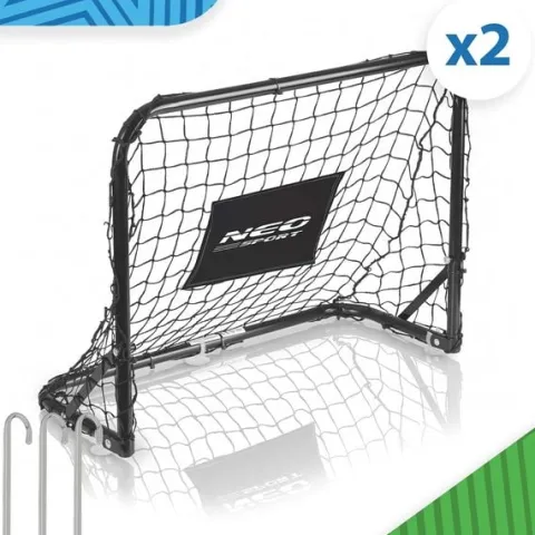 Bramka do piłki nożnej - zestaw 2 sztuki - 60 x 45 x 25 cm NS-486