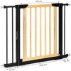BRAMKA ECOTOYS METALOWA DREWNIANA 74-100CM MONTAŻ BEZ WIERCEŃ
