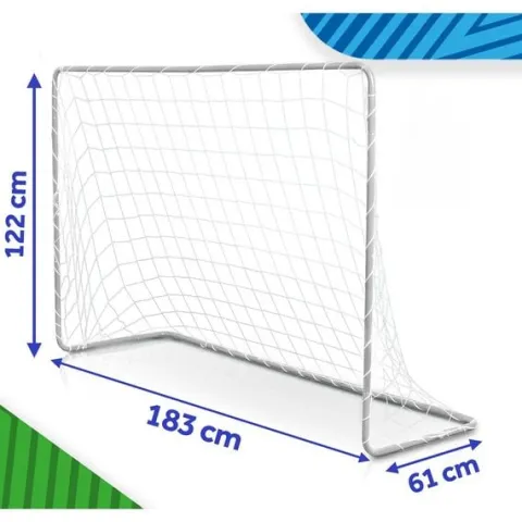 Bramka piłkarska do piłki nożnej przenośna treningowa 183 x 122 x 61 cm NS-485