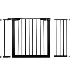Bramka zabezpieczająca bramka rozporowa 75-117cm czarna