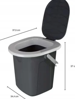 BRANQ - Toaleta turystyczna przenośna - WC na działkę - wiadro - 22 L