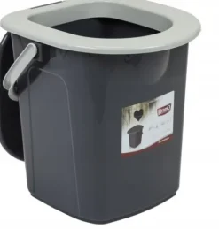 BRANQ - Toaleta turystyczna przenośna - WC na działkę - wiadro - 22 L