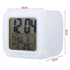 Budzik zegarek świecący kameleon termometr temperatura data wyświetlacz led