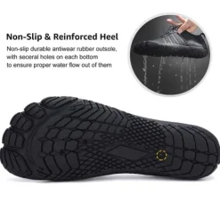 Buty do wody morsowania plażowe barefoot na jeżowce czarne męskie 39