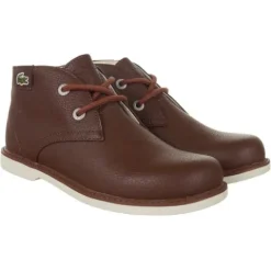 Buty Lacoste Sherbrook Hi SB SPC dziecięce sportowe za kostkę skórzane 30 1/2
