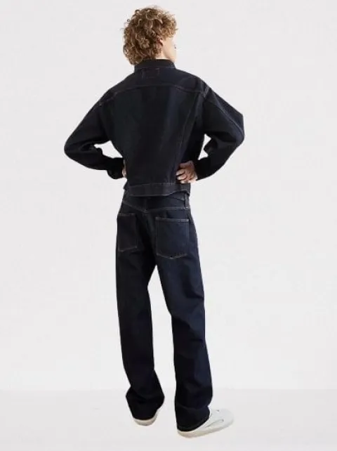 CALVIN KLEIN GRANATOWE JEANSY KIESZENIE (W36L34)