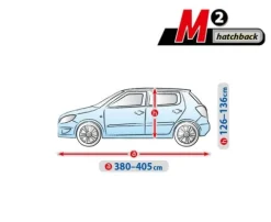 CAŁOROCZNY pokrowiec na hatchback 380-405 cm