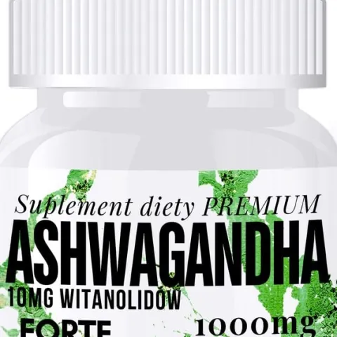120CAPS 1000MG ASHWAGANDHA PREMIUM KSM-66 STRES SEN DEPRESJA ZMĘCZENIE
