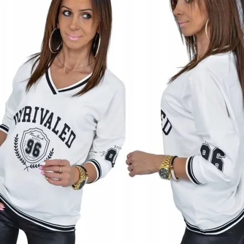 CASUALOWA STYLOWA LEKKA BLUZA UNRIVALED! WZ.1