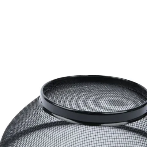Cedzak z rączkami durszlak Blackline 24,5 x 9,6 cm stal nierdzewna czarny