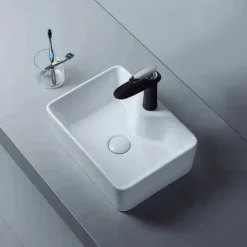 CERAMICZNA BIAŁA UMYWALKA NABLATOWA STAWIANA NA BLAT