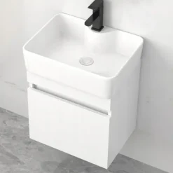 CERAMICZNA BIAŁA UMYWALKA NABLATOWA STAWIANA NA BLAT
