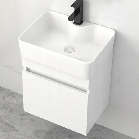 CERAMICZNA BIAŁA UMYWALKA NABLATOWA STAWIANA NA BLAT