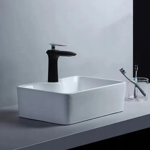 CERAMICZNA BIAŁA UMYWALKA NABLATOWA STAWIANA NA BLAT