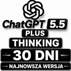 CHATGPT NAJNOWSZA WERSJA 5.5 PLAN PLUS - 30 DNI DOSTĘPU CHAT GPT O1 AI