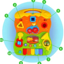 Chodzik edukacyjny z muzyką 2w1 RK-744 Ricokids biały