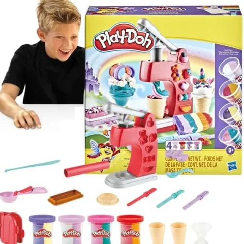 CIASTOLINA ZESTAW DLA DZIECI Play-Doh MAGICZNA LODZIARNIA HASBRO 3+