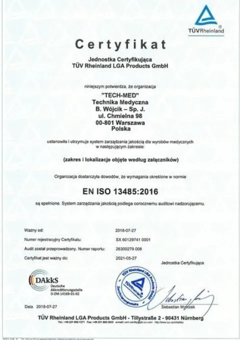 CIŚNIENIOMIERZ NADGARSTKOWY elektroniczny ARYTMIA pamięć 2x120 TECH-MED