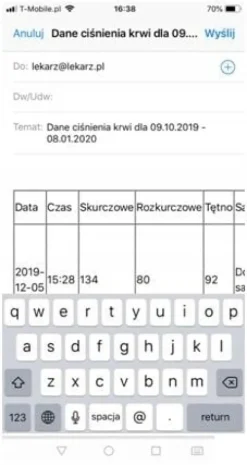 CIŚNIENIOMIERZ NARAMIENNY automatyczny ARYTMIA 22-42cm BLUETOOTH APLIKACJA