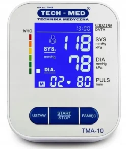 CIŚNIENIOMIERZ NARAMIENNY TECH-MED ARYTMIA ETUI CZYTELNY PODŚWIETLANY EKRAN