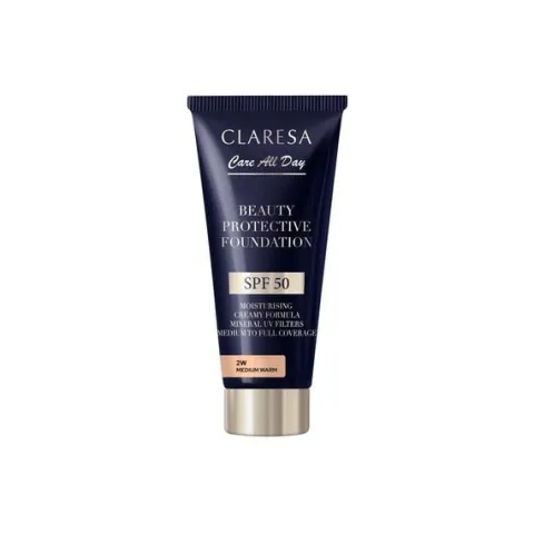 CLARESA Beauty Protective Foundation podkład SPF 50 2W Medium Warm 30 ml