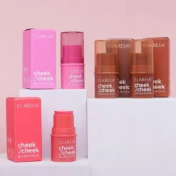 CLARESA RÓŻ W SZTYFCIE CHEEK 2 CHEEK 02 NEON CORAL