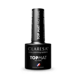 CLARESA Top do paznokci hybrydowych No Wipe Mat 5ml