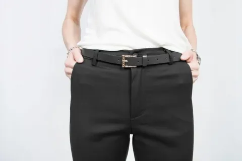 #CL ELEGANCKIE SPODNIE CYGARETKI Push-up roz.46