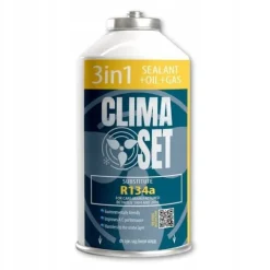 ClimaSet 2x 3w1 R134a gaz do klimatyzacji samochodowej z przewodem 700g