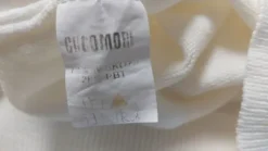 COCOMORE Sweterkowa Bluzka z Falbanką Pomarańczowa