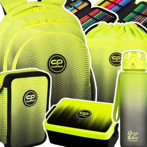 CoolPack plecak szkolny 1-3 klasa tornister Gradient Lemon zestaw
