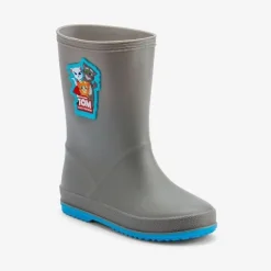 Coqui dziecięce kalosze RAINY 8505-605-4818 Mid. grey/New blue 28
