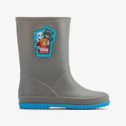 Coqui dziecięce kalosze RAINY 8505-605-4818 Mid. grey/New blue 28