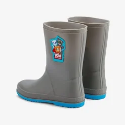 Coqui dziecięce kalosze RAINY 8505-605-4818 Mid. grey/New blue 26