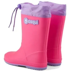 Coqui kalosze dziecięce Rainy Collar 8509-100-3602 lt.Fuchsia/lt.Lilia 32