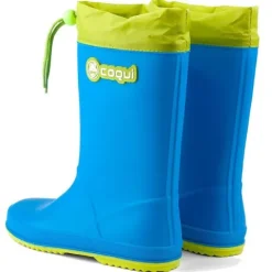 Coqui kalosze dziecięce Rainy Collar 8509-100-4713 Sea Blue/Citrus 32