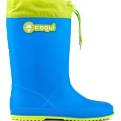 Coqui kalosze dziecięce Rainy Collar 8509-100-4713 Sea Blue/Citrus 32