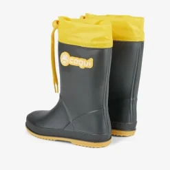 Coqui RAINY COLLAR dziecięce kalosze 8509-100-2412 ANTRACIT/YELLOW 34