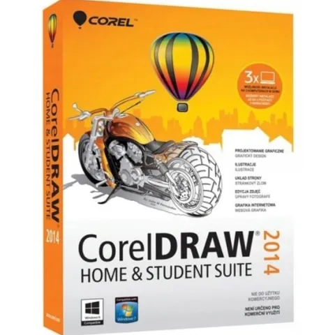 COREL 2014 Home & Student Suite CorelDRAW - Licencja Wieczysta (LifeTime) - Windows - Użytkownik Indywidualny - ESD