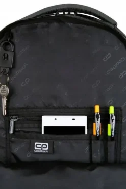 CP PLECAK SZKOLNY MŁODZIEŻOWY CZARNY DUŻY SZARY NA LAPTOPA