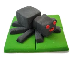 Cukrowa figurka na tort Pająk jak z Minecraft