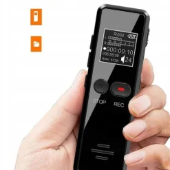 Cyfrowy Rejestrator Głosu 64GB z Redukcją Hałasu do Wykładów, Wywiadów