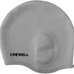 Czepek pływacki Crowell Ucho Bora srebrny kol.4 164 cm