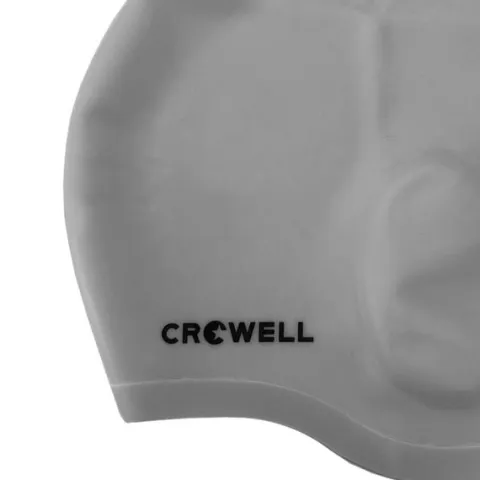 Czepek pływacki Crowell Ucho Bora srebrny kol.4 164 cm